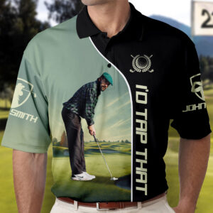 Today’s Treasure Polo Shirt I'D Tap That, Personalized The Golf Father Polo Shirt with Photo, Gift for Golf Player, Golf Lover A2110