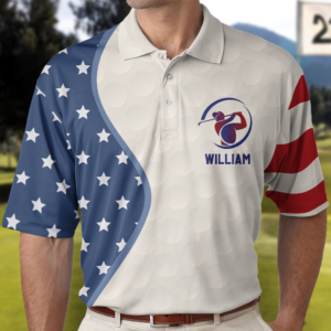 Today’s Treasure Polo Shirt American Flag Vintage Style Gift For Golf Lovers - Custom Golf Shirt Set of 3