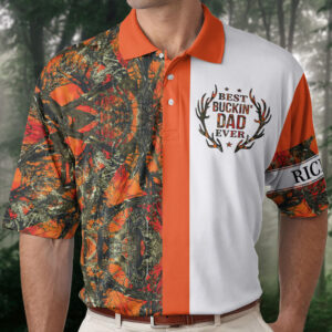Today’s Treasure Polo Shirt Best Buckin' Dad Ever Hunting Polo Shirt - Custom Polo Shirt Set of 2