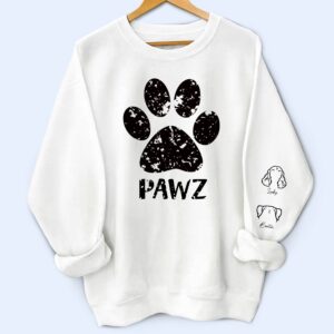 Vacation Vibe Sweatshirt Pawz Dog Mom Dog Dad - Gift For Dog Lovers - Personalized Unisex Sweatshirt With Design On Sleeve