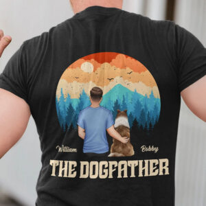 Lively Design T-shirt The Dogfather - Personalized T Shirt Set of 10