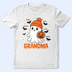 Classic Touch T-shirt Halloween Boo Grandma Nana - Personalized T Shirt Set of 2