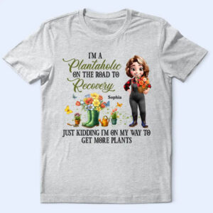 Classic Touch T-shirt I'm A Plantaholic On The Road To Recovery - Personalized T Shirt Set of 3