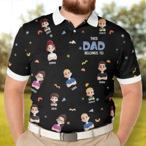 Today’s Treasure Polo Shirt This Dad Belongs To - Personalized Polo Shirt Set of 3