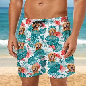 Lively Design Beach Short Upload Photo Dog Men's Beach Short K228 888378 Set of 3